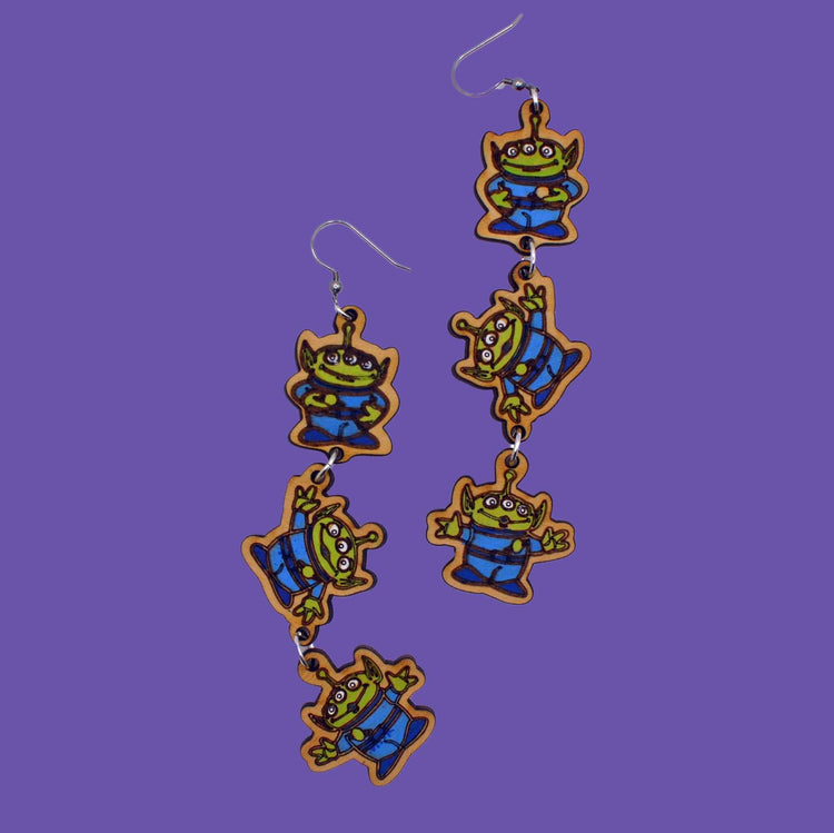 Toy Alien Earrings