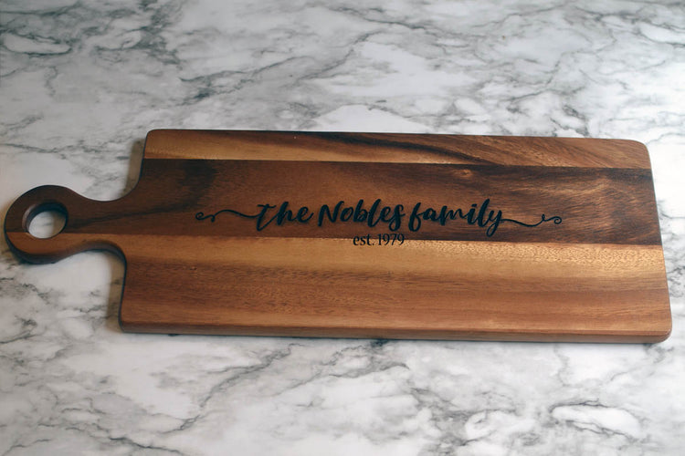 Engraved Name Cutting Board