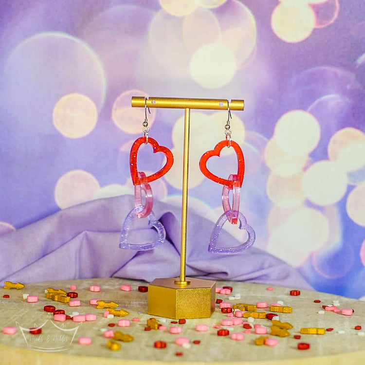Heart Link Earrings