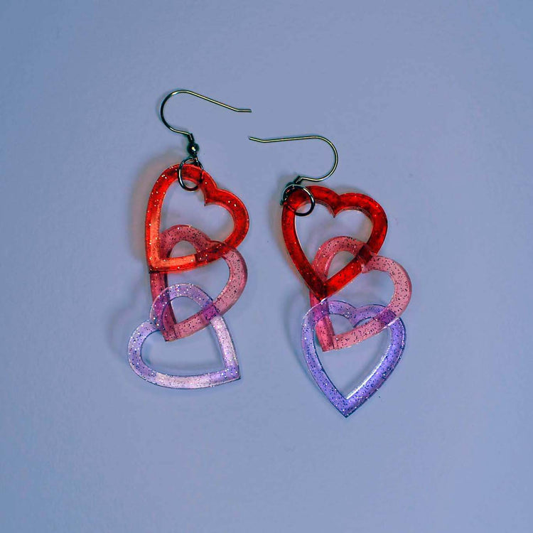 Heart Link Earrings