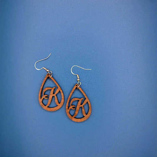 Initial Earrings