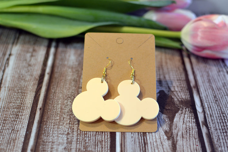 Pastel Mouse Head Earrings
