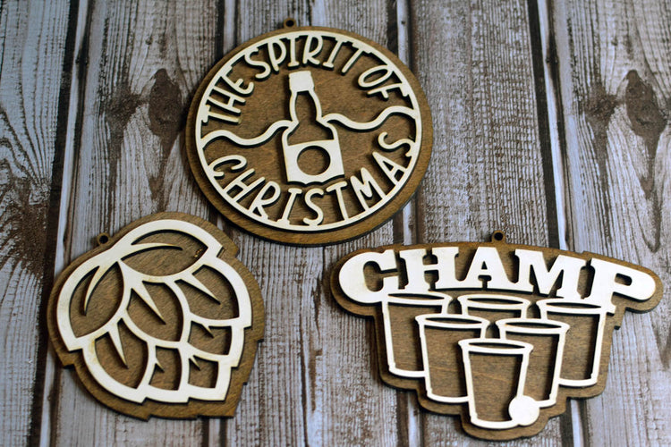 Alcohol Gingerbread Ornament