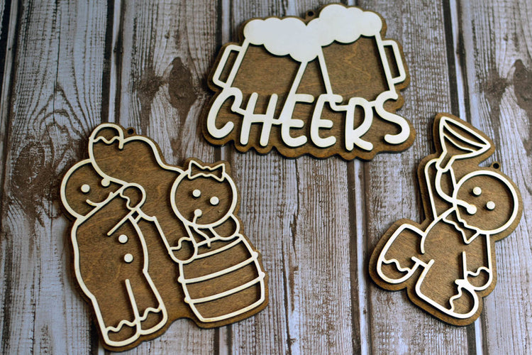 Alcohol Gingerbread Ornament
