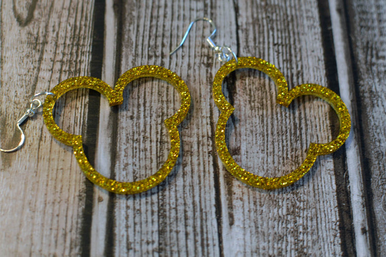 Glitter Mouse Hoops