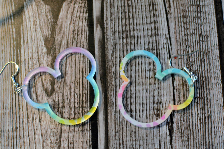 Rainbow Leopard Mouse Hoops