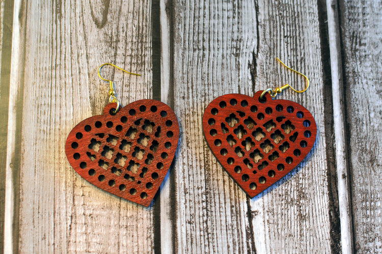 Lace Heart Earrings