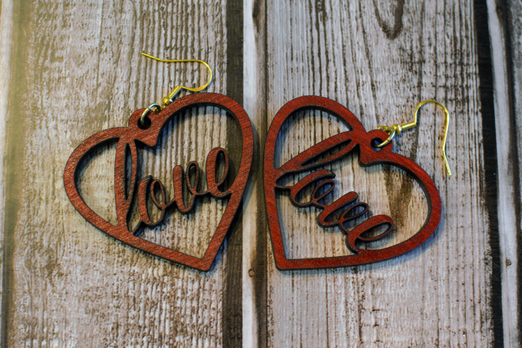 Scripted Love Earrings