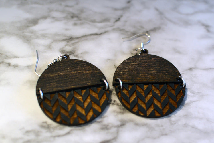 Split Chevron Earrings