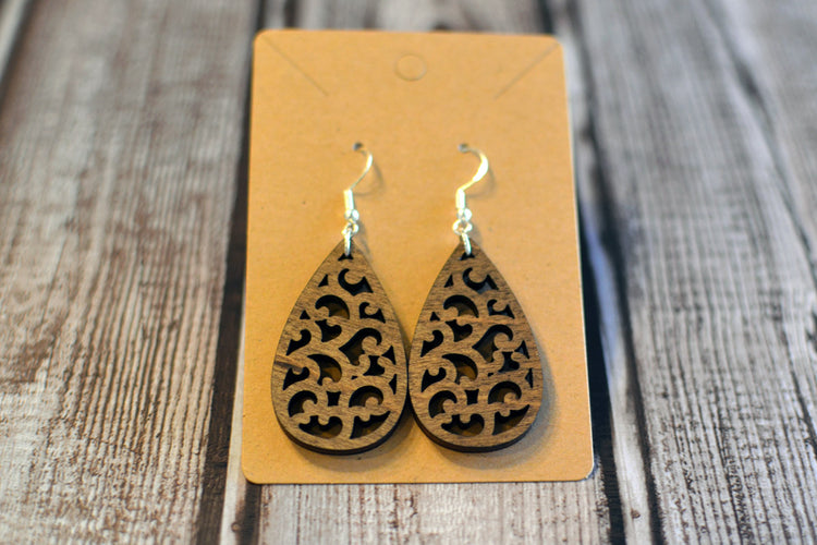 Teardrop Swirls Earrings