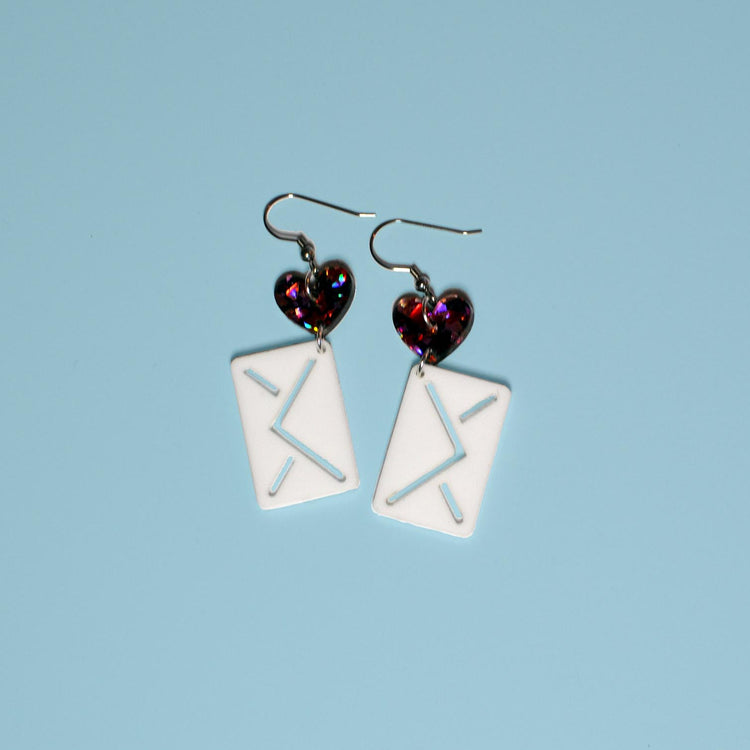 Valentine's Letter Earrings