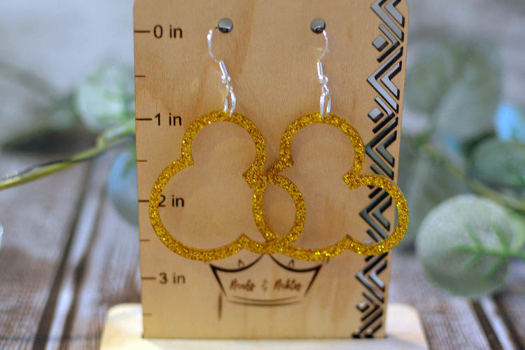 Glitter Mouse Hoops