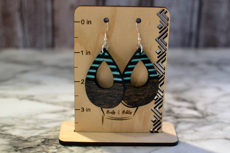 Hollow Striped Teardrop Earrings