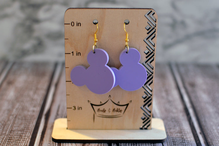 Pastel Mouse Head Earrings