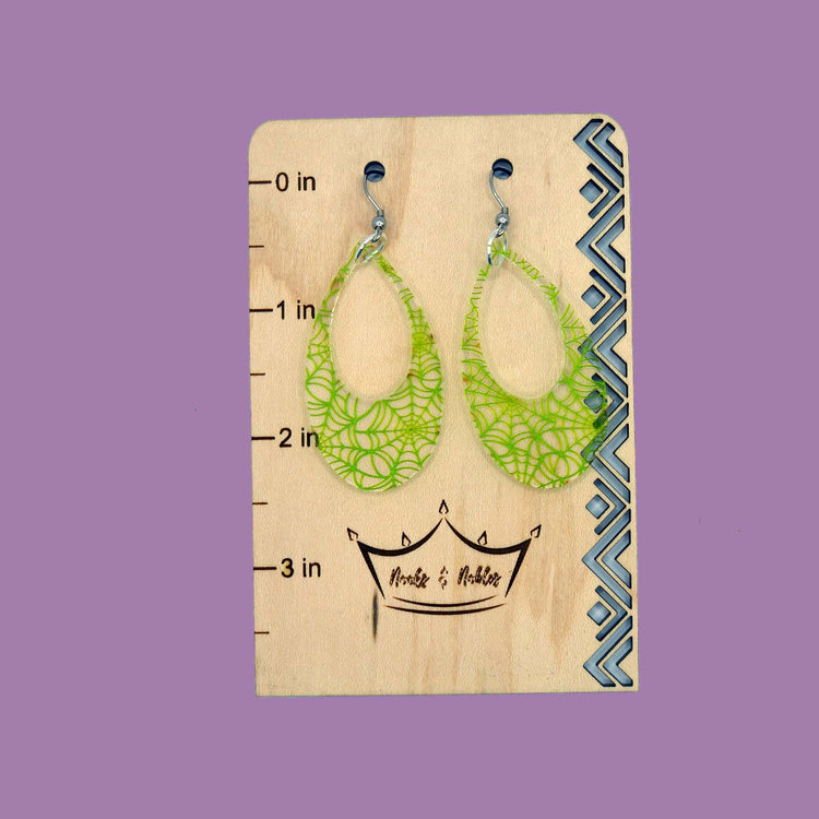 Spiderweb Teardrops Earrings