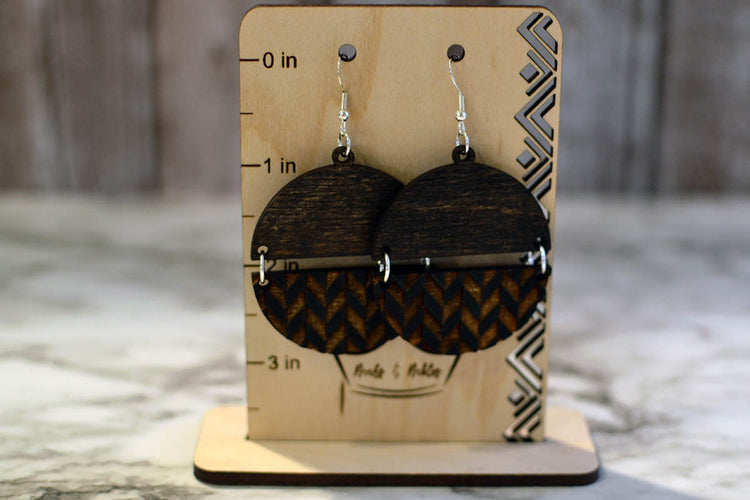Split Chevron Earrings