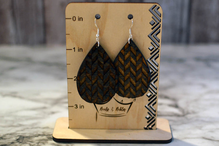 Chevron Teardrop Earrings