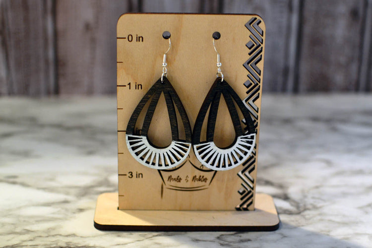 Teardrop Wheel Earrings