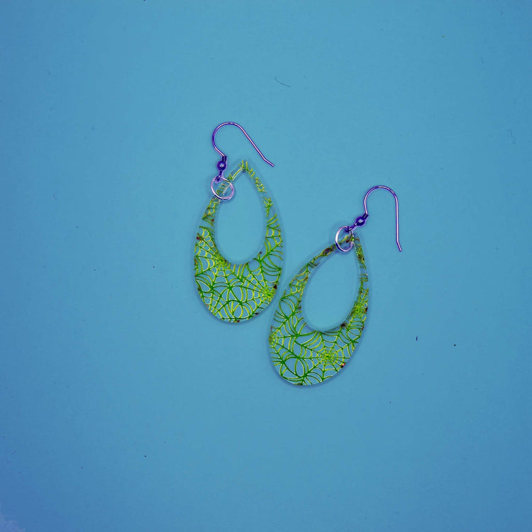 Spiderweb Teardrops Earrings