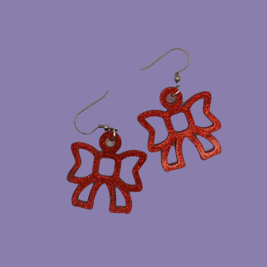 Christmas Bow Dangles