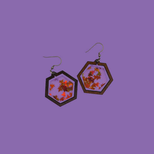 Fall Hex Earrings