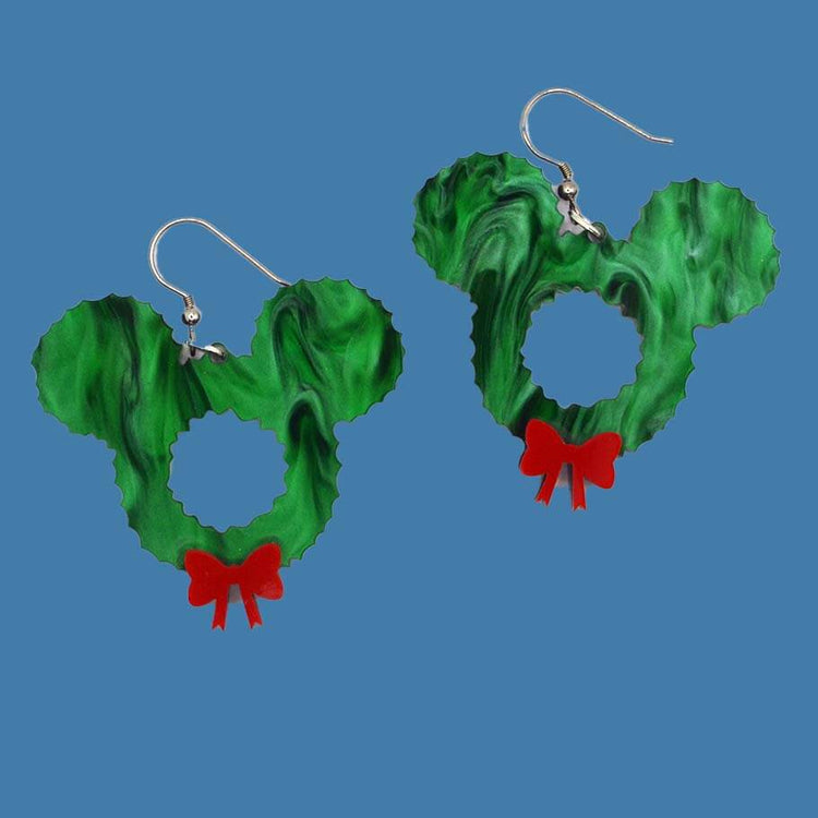 Mouse Wreath Dangles