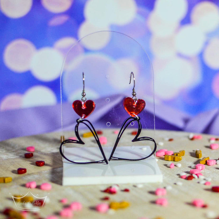 Heart Scribble Earrings