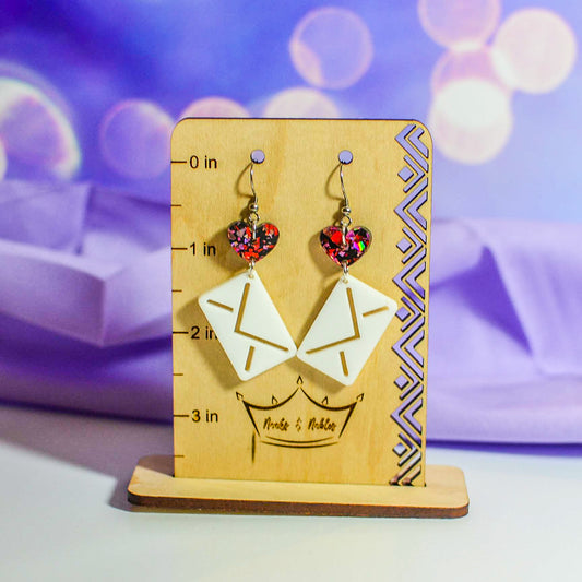 Valentine's Letter Earrings