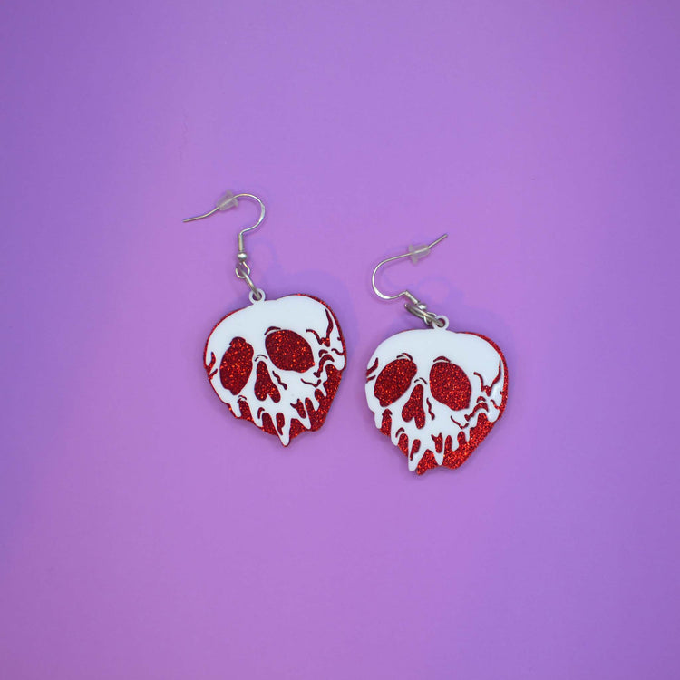 Scary Apple Earrings