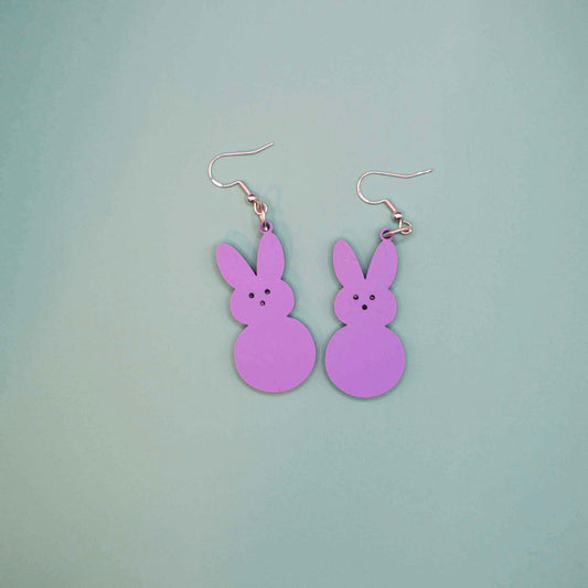 Marshmallow Bunny Earrings