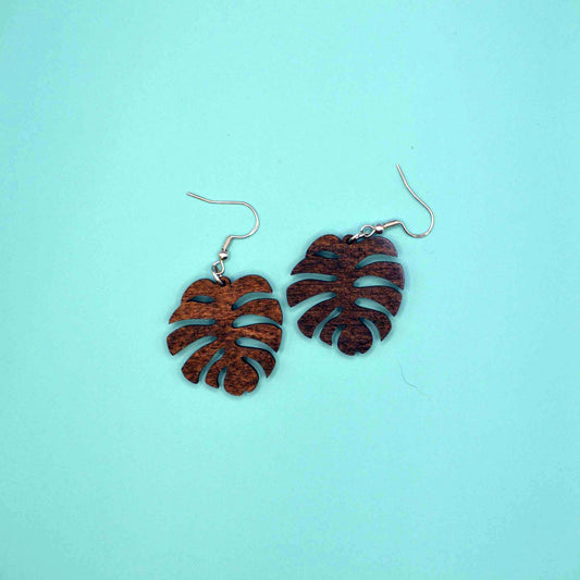 Monstera Earrings