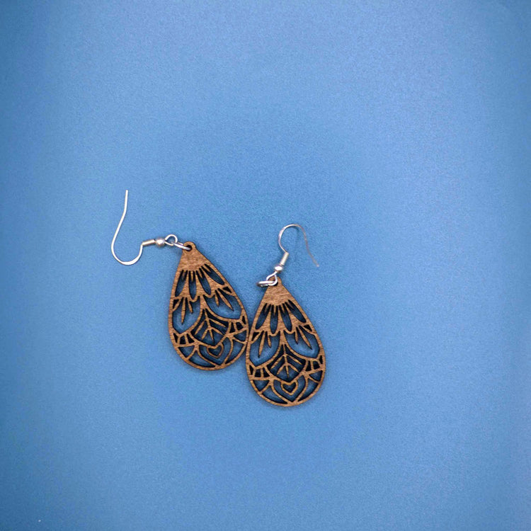 Teardrop Mandala Earrings