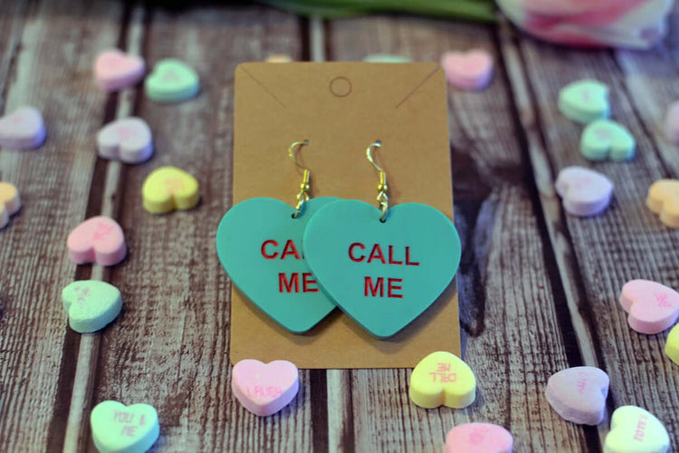 Candy Heart Earrings