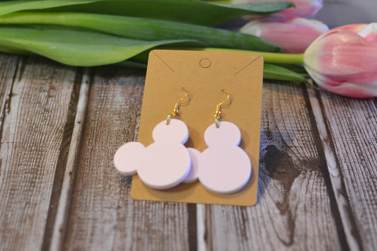 Pastel Mouse Head Earrings