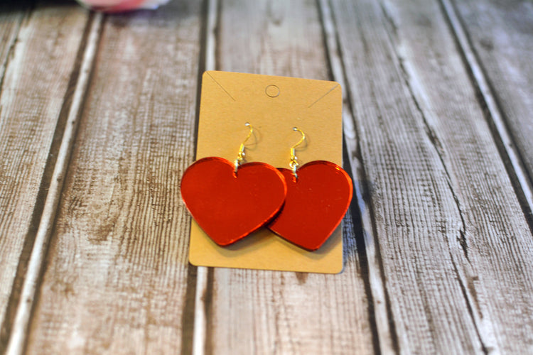 Mirror Heart Earrings