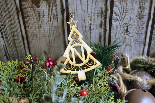 Personalized Monogram Tree Ornament