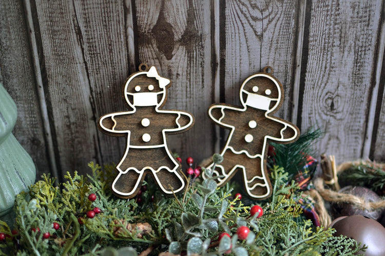 Gingerbread Masked Ornament