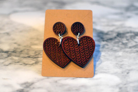 Sweater Heart Earrings