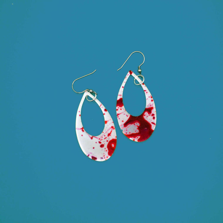 Bloody Teardrops Earrings