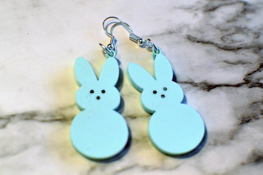 Marshmallow Bunny Earrings