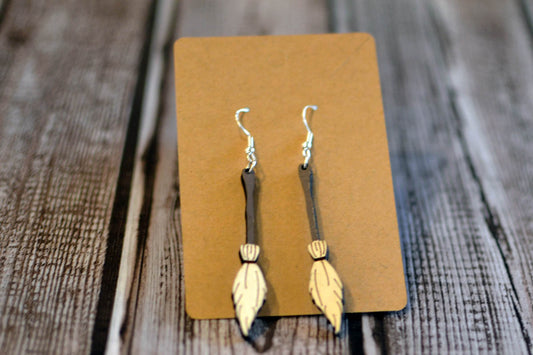 Broom Earrings