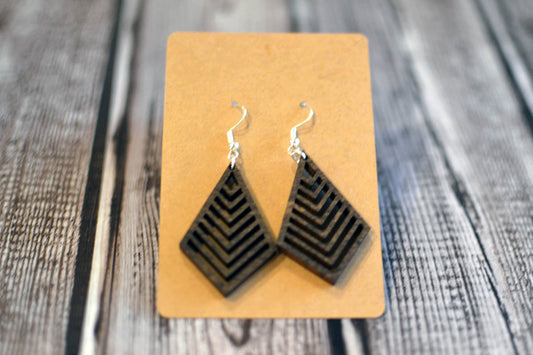 Diamond Chevron Earrings