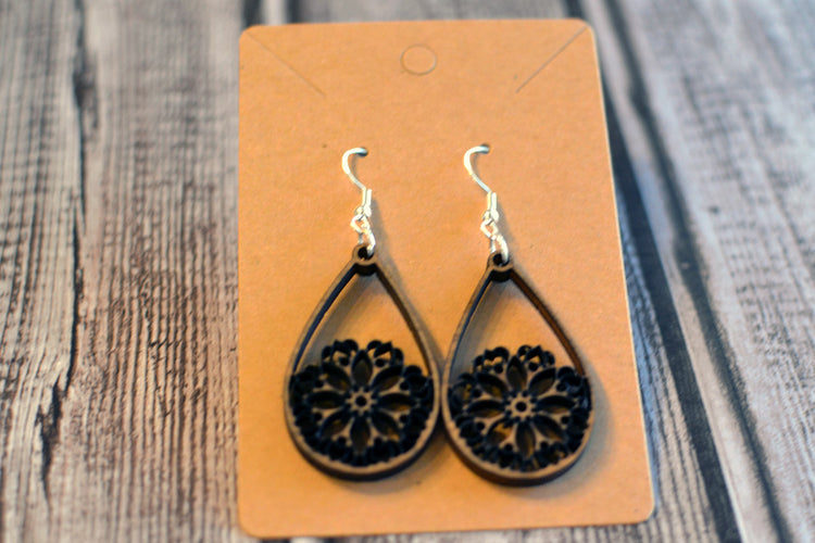 Teardrop Flower Earrings