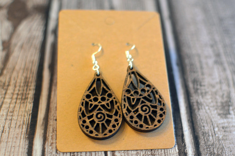 Teardrop Mandala Earrings