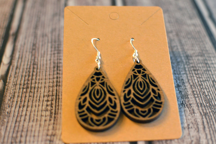 Teardrop Mandala Earrings